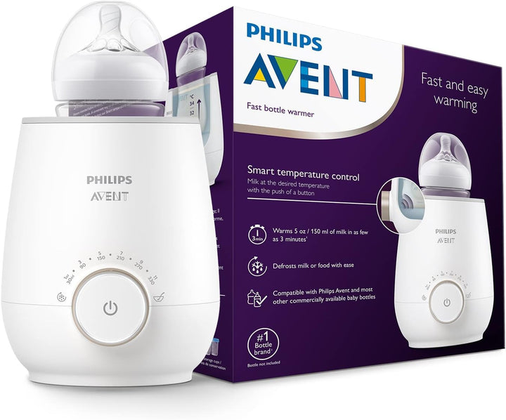 Philips AVENT SCF358/00 Flaschenwärmer für schnelles und gleichmässiges Erwärmen von Milch & Babynah