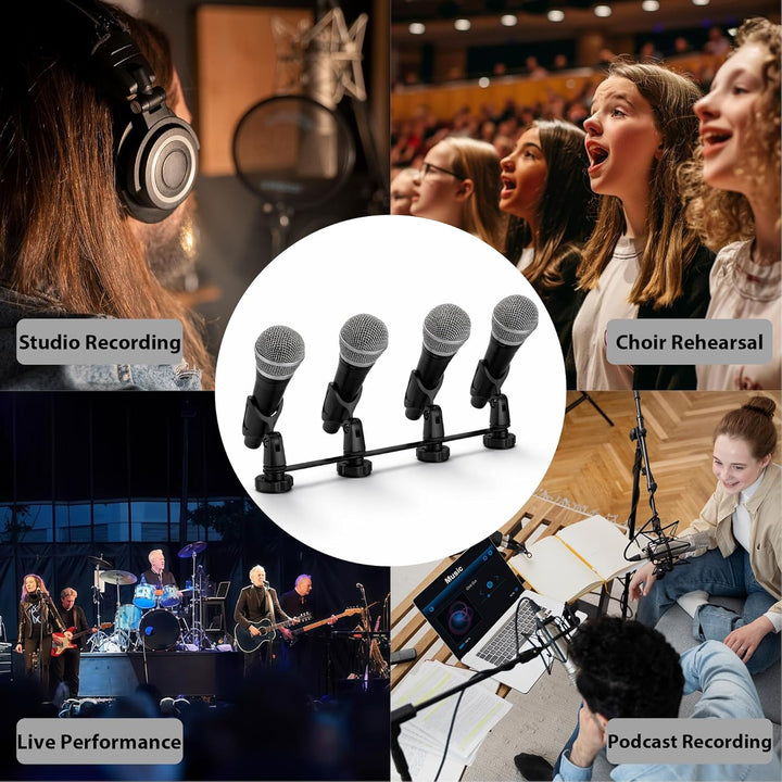 Musiin Mikrofonhalterung für Mikrofonhalter mit Standardhalterung, geeignet für die meisten Mikrofon