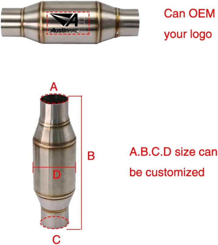 Motorrad Mittleres Auspuffrohr,Asudaro Motorrad Auspuff Adapter Edelstahl Universal Motorrad Auspuff