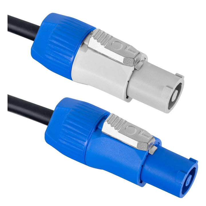 Pronomic Power Twist 1 Stromkabel Set - 2 Kabel zur Stromversorgung von Aktiv-Lautsprechern und Sche