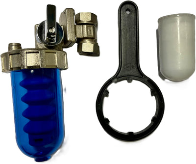 WK Drehbarer Polyphosphatspender mit By-Pass-Wasserhahn und Tablette im Lieferumfang enthalten.