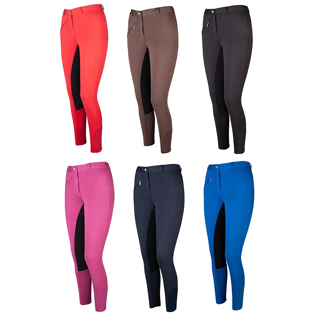PFIFF Unisex Kinder Thea Vollbesatzreithose, Schwarz (Black), 134 EU