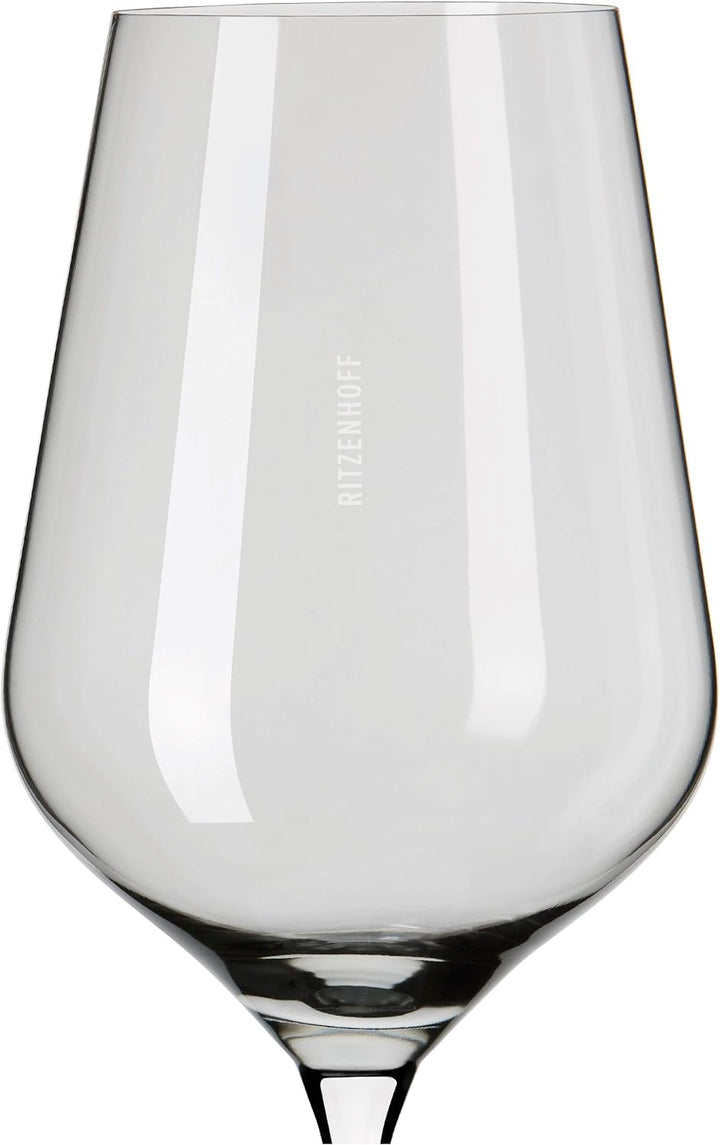 RITZENHOFF 3631002 Rotweinglas 500 ml – Serie Fjordlicht Nr. 2 – 2 Stück mit Farbverlauf Grey – Made