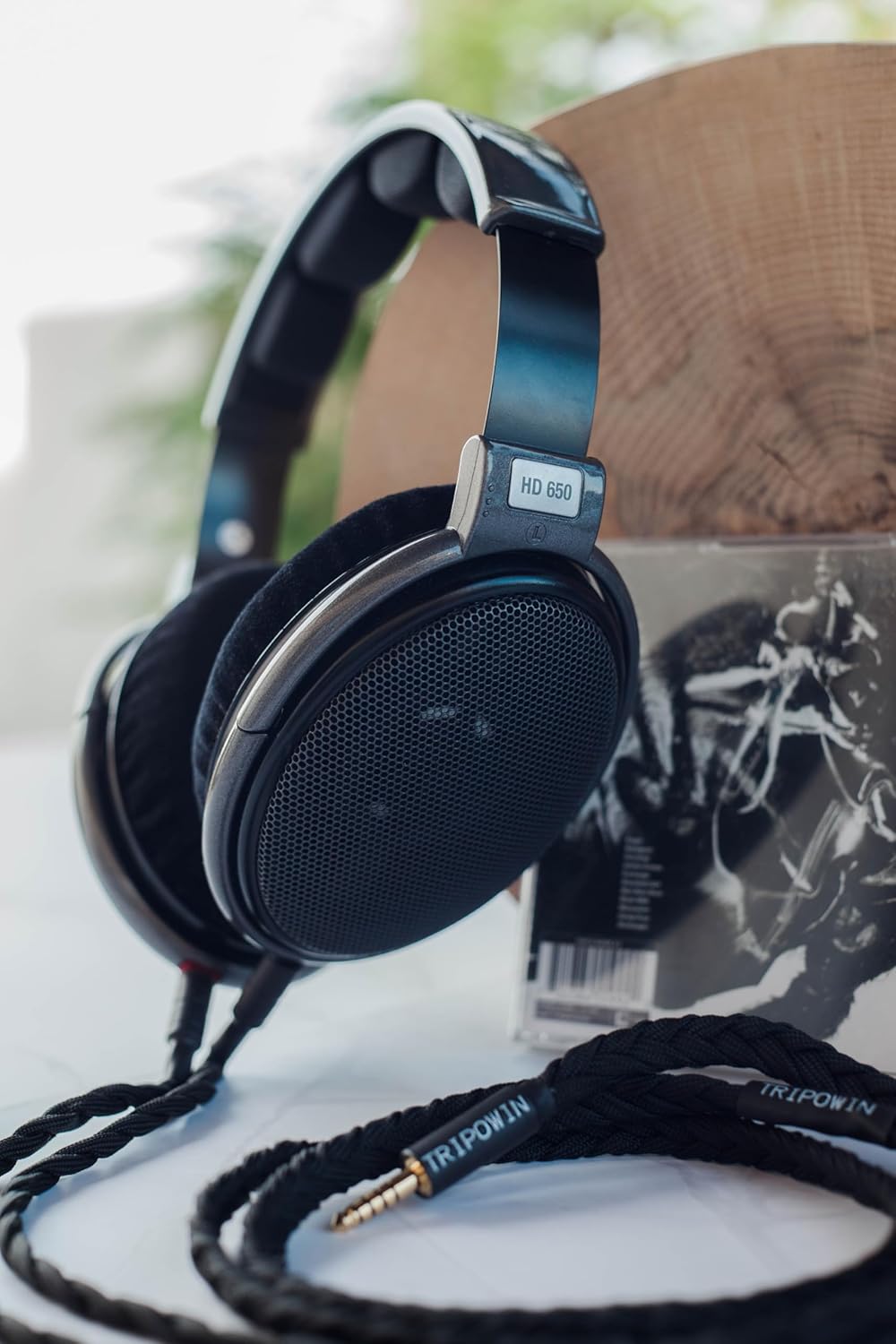 Linsoul Tripowin GranVia Upgraded OFC hohe Reinheit Kopfhörer Audio-Ersatzkabel, 1.5m Länge, HD650 K