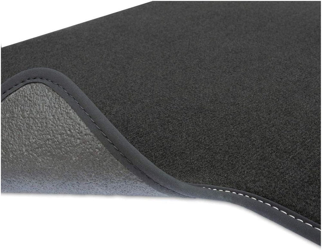 M MOTOS Velours Premium fussmatten Auto kompatibel mit Opel Zafira B 2005-2014 - Premium, Matt, Weis