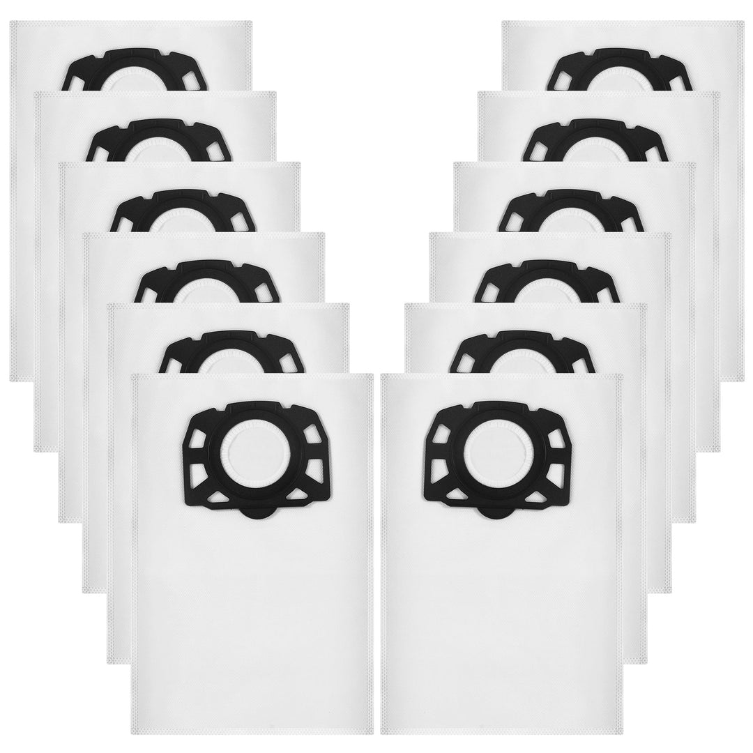 12 Stück KFI 357 Staubsaugerbeutel für Kärcher WD3 WD2 Plus KWD3 KWD2 KWD1 MV3 WD3.200-WD3.800M SE40