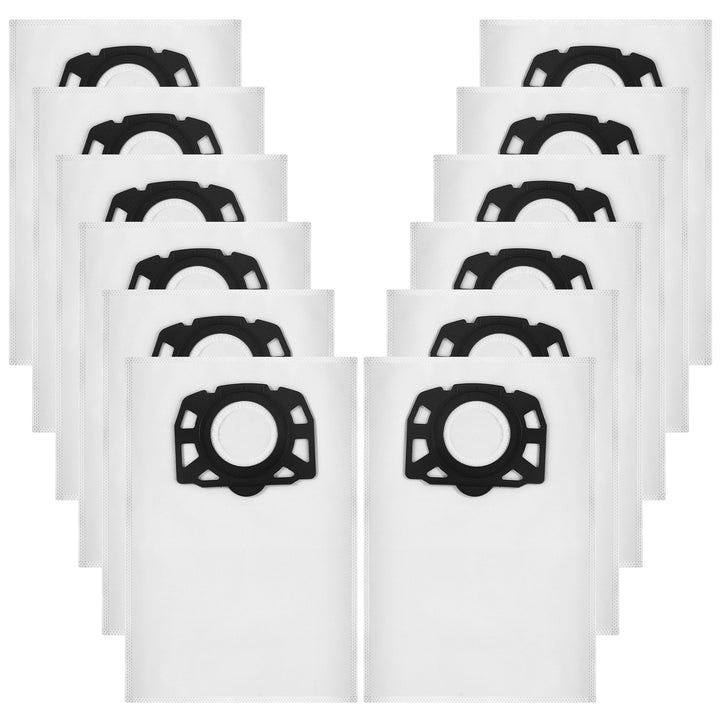 12 Stück KFI 357 Staubsaugerbeutel für Kärcher WD3 WD2 Plus KWD3 KWD2 KWD1 MV3 WD3.200-WD3.800M SE40