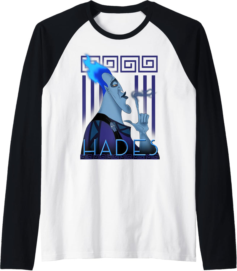 Disney Villains Hades Finger Smoke Profile Portrait Raglan