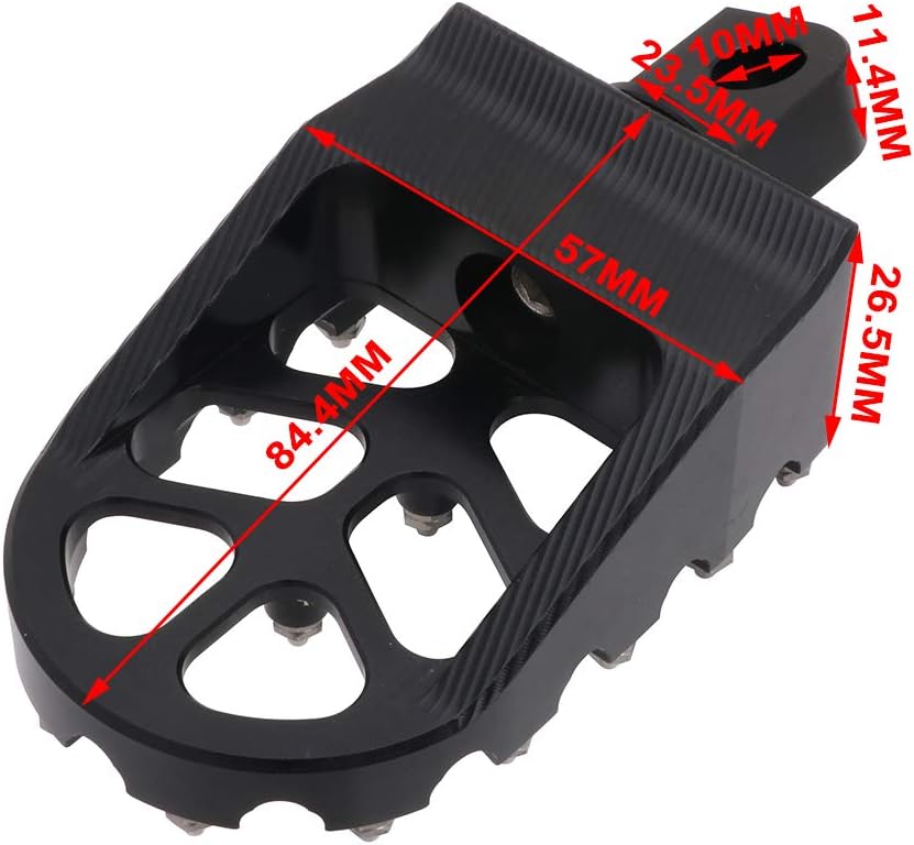 JFG Racing CNC-Billet-Fussrasten für – 360 ° drehbare breite Fussrasten für Dyna Iron 883 Sportster