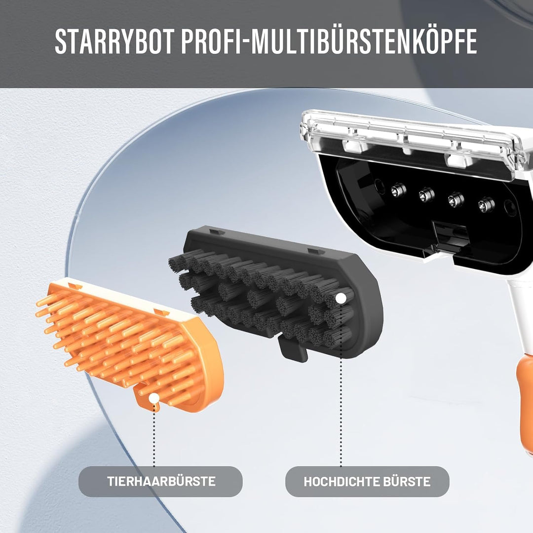 STARRYBOT Tragbare Teppich- & Polsterreinigungsmaschine für Haustiere (Weiss), White