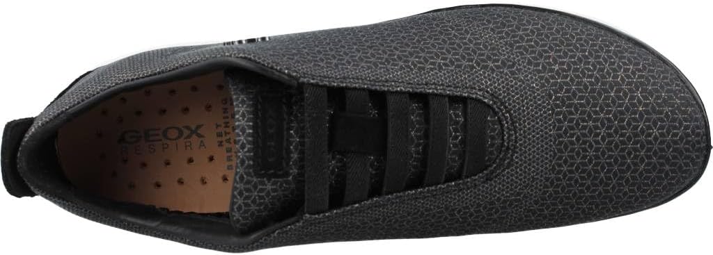Geox Mädchen D Nebula E Sneakers 36 EU Black Gun, 36 EU Black Gun