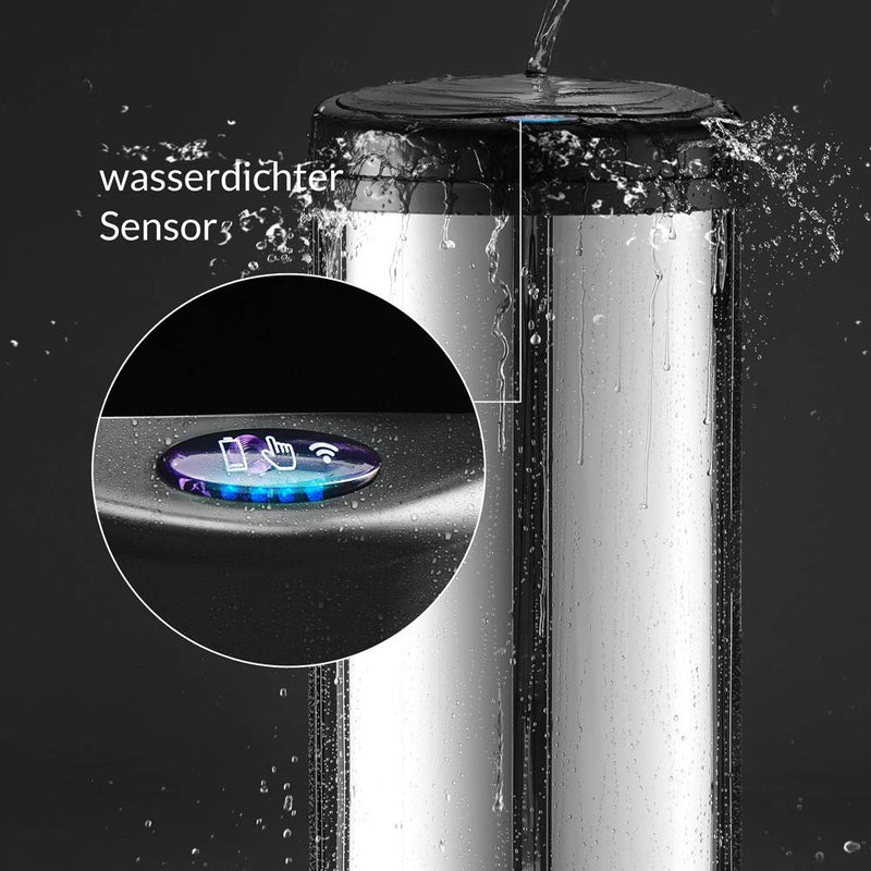 Monzana Sensor Abfalleimer 56L Automatischer Mülleimer LED Anzeige Müllbehälter berührungslos Bewegu