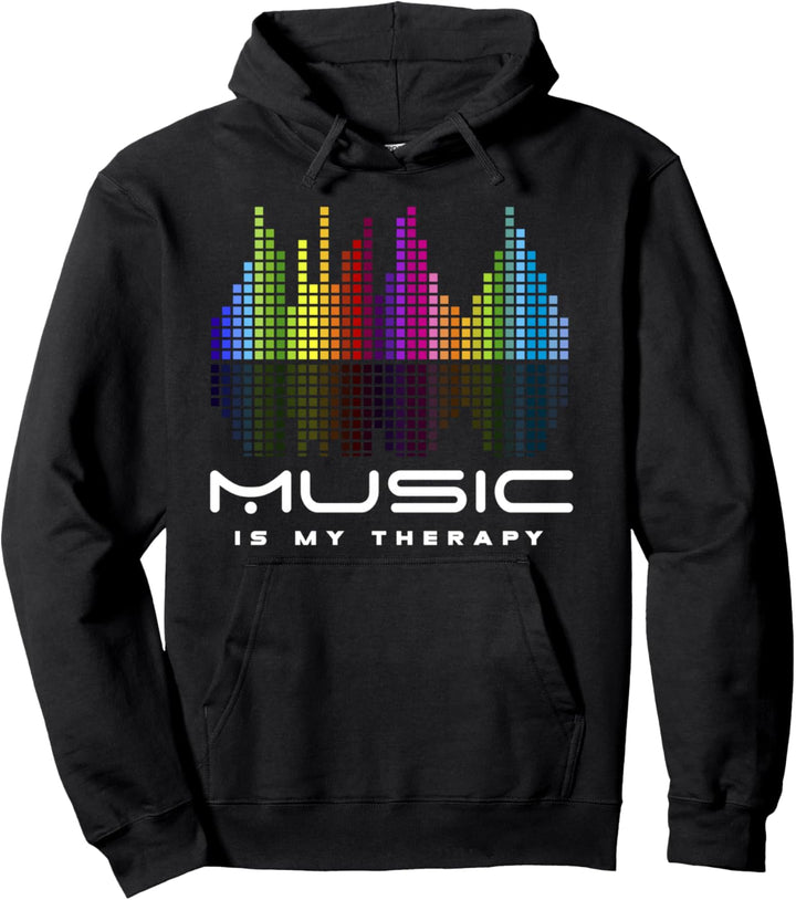 DJ Techno Therapie Musik Equalizer edm Party Pullover Hoodie