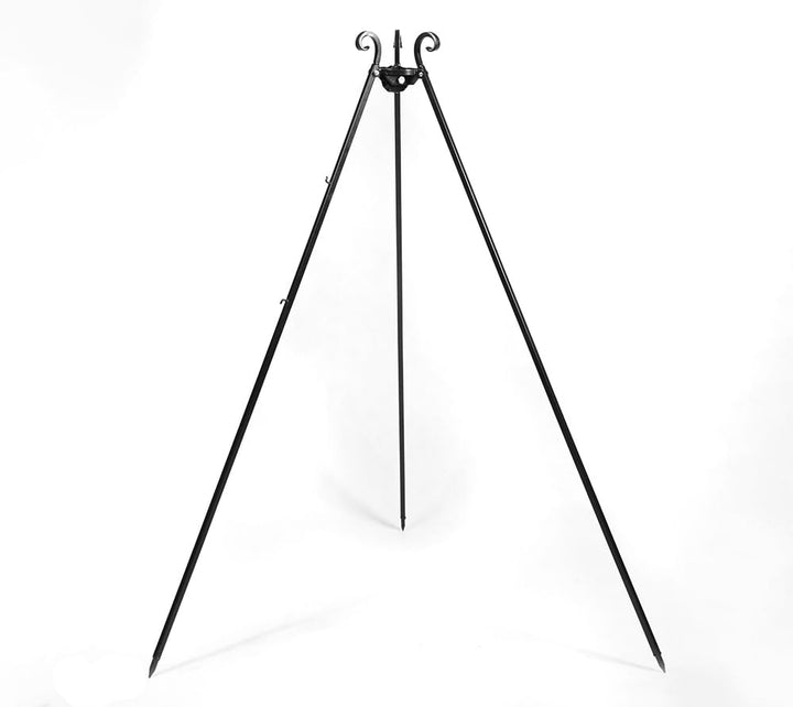 CookKing Schwenkgrill Dreibein aus Stahl mit Kettenset | Schwarz | Klappbar &amp; Handmade in Europe | F