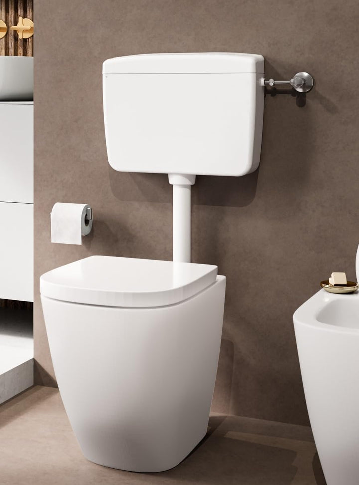 Negrari N1034RAM Pratika WC-Kassette aus isoliertem ABS, Fassungsvermögen 9 l, weiss