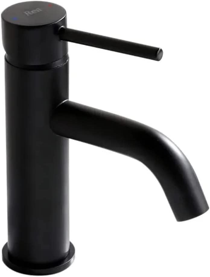 VBChome Waschbecken Armatur Schwarz Bad Wasserhahn Waschtisch Badarmatur Waschbeckenamatur Waschtisc