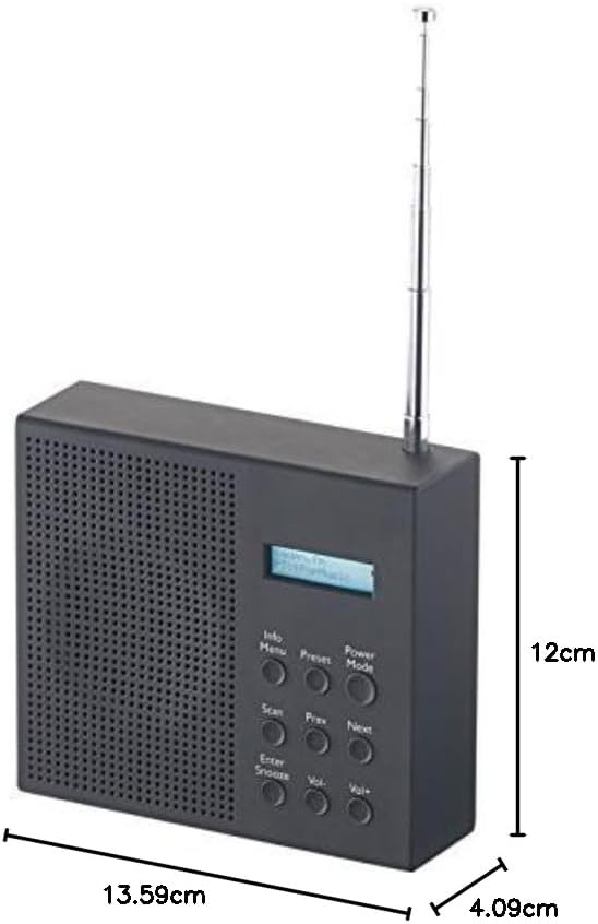 VR-Radio Outdoor Radio DAB+: Digitales DAB+/FM-Radio mit Akku, Dual-Wecker, RDS, LCD-Display, Timer