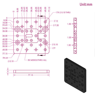 Befenybay 200mm 4080U Z-Achsen-Schrauben-Schiebetisch-Linearaktuator-Kit Linearmodul für 3D-Drucker