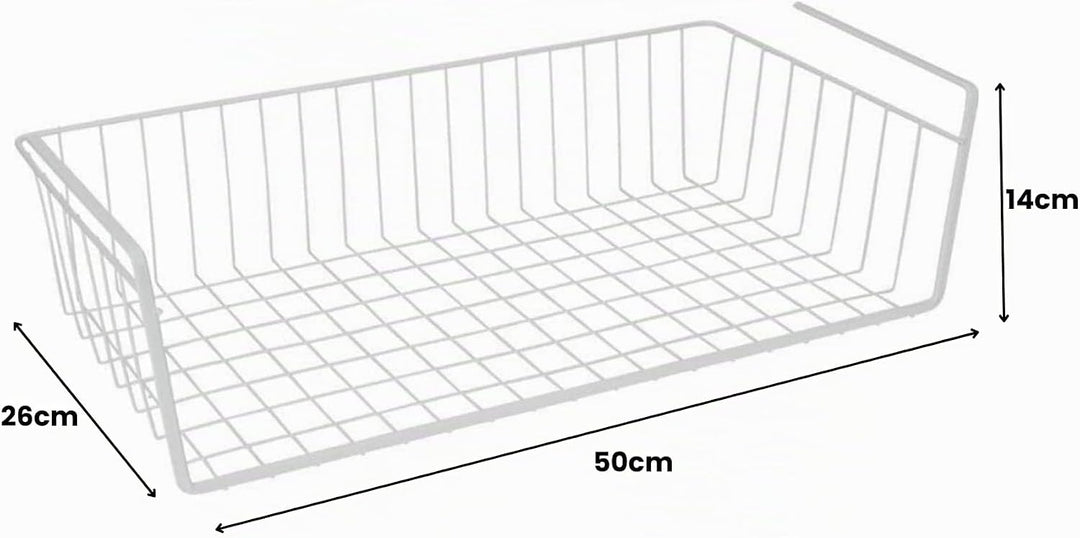 Metaltex 363850014 Babatex Schrankkorb 50x26x14 cm, weiss