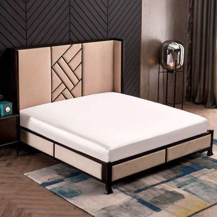 THXSILK Spannbettlaken Seide Bettlaken 180x200, Weiss Seiden Bettlaken, 100% Reine 19 Momme Maulbeer