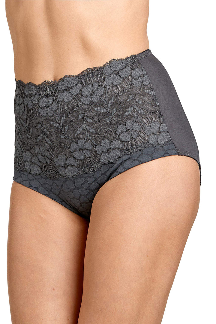 Miss Mary of Sweden Jacquard &amp; Lace Formende Miederhose – Hohe Taille, Bauchkontrolle, Jacquard und