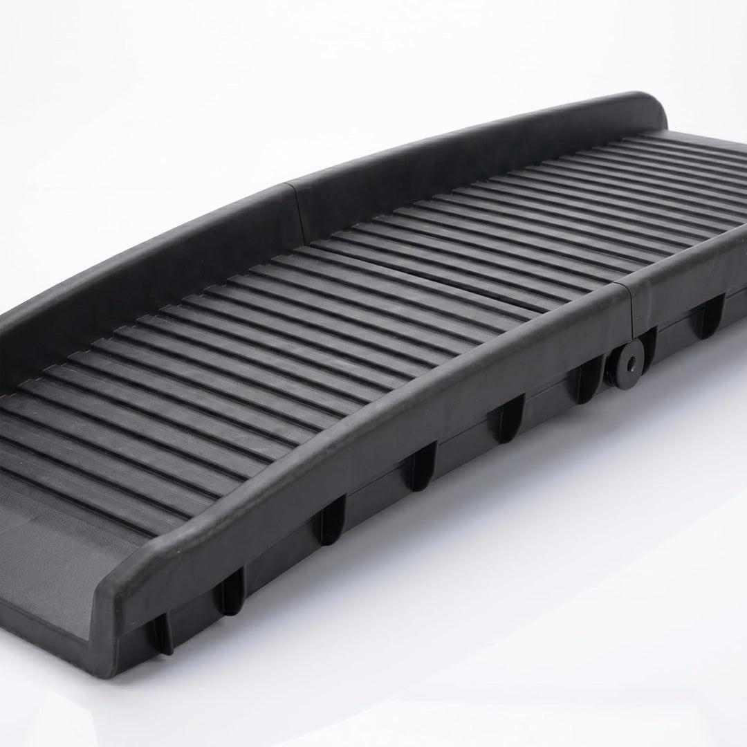 Mucola Hunderampe klappbar bis 90 kg belastbar – Einstiegshilfe 157,5x39,5cm für Auto, Antirutsch-Ob