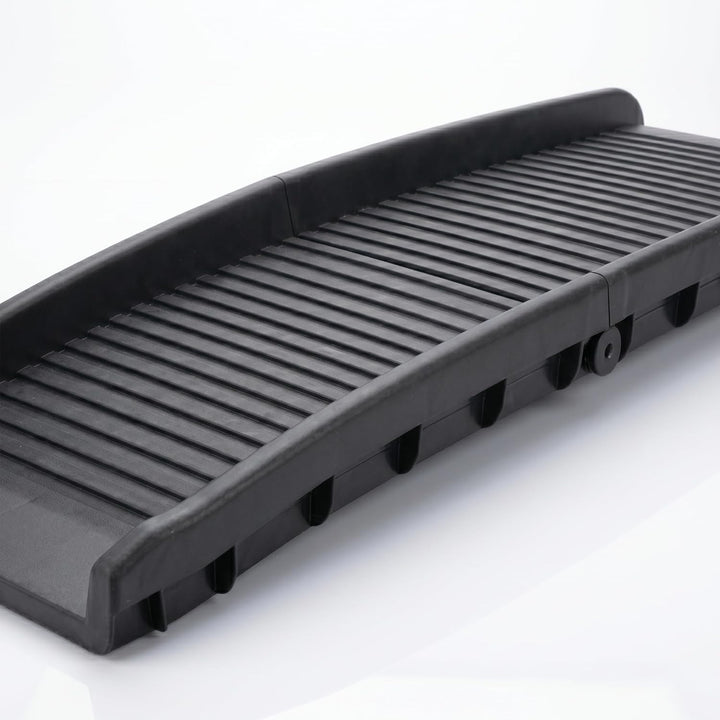 Mucola Hunderampe klappbar bis 90 kg belastbar – Einstiegshilfe 157,5x39,5cm für Auto, Antirutsch-Ob