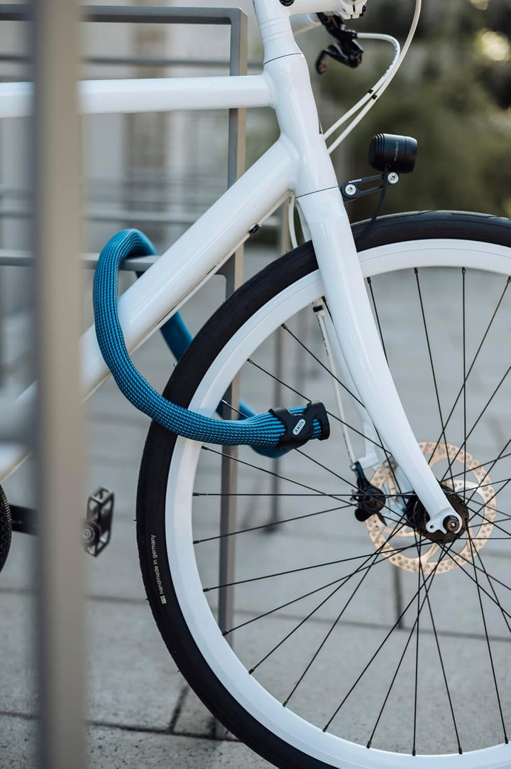 ABUS Kettenschloss IVERA Chain 7210 – Fahrradschloss mit hochflexibler IvyTex-Kunstfaserummantelung