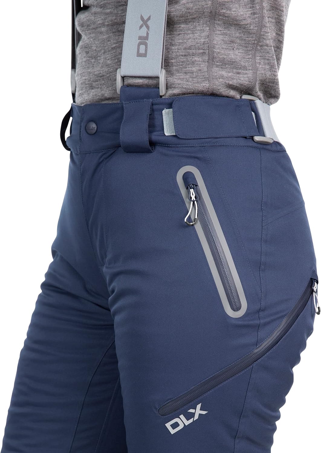Trespass Damen wasserdichte Skihose mit Knöchelreissverschlüssen und abnehmbaren Hosenträgern Mariso
