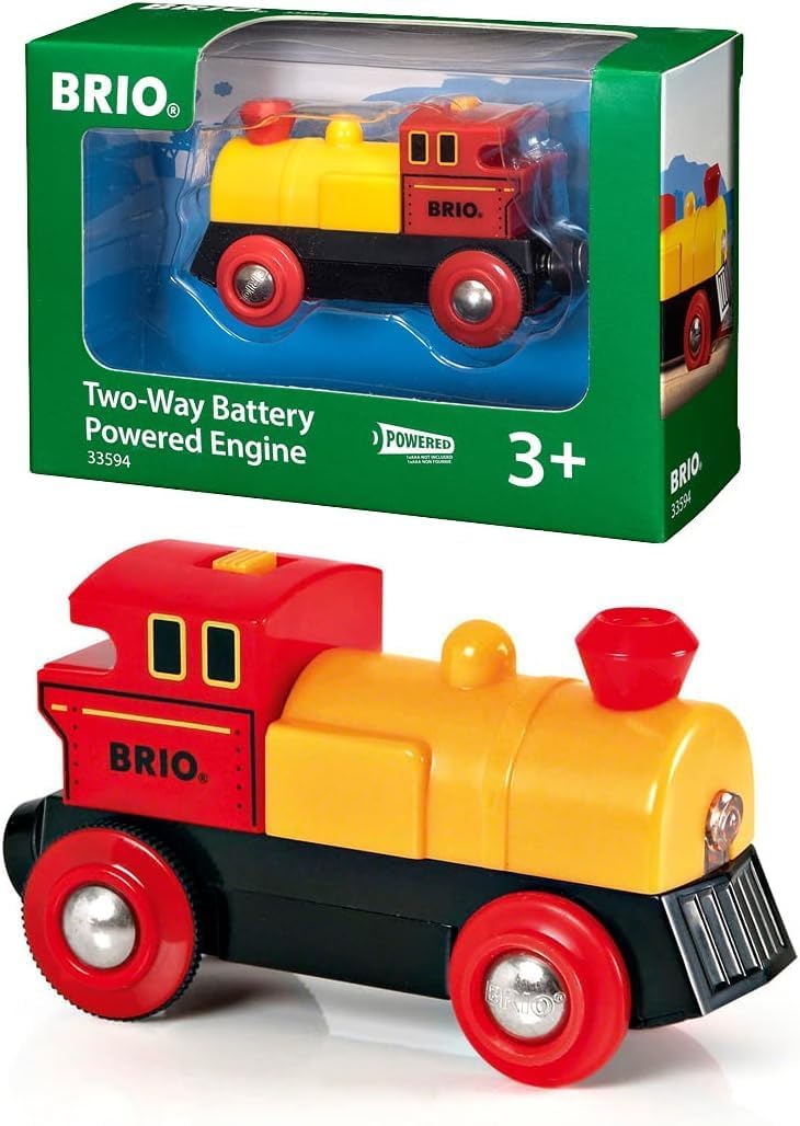 BRIO World 33594 - Gelbe Batterielok 9 x 3.7 x 5cm, 9 x 3.7 x 5cm