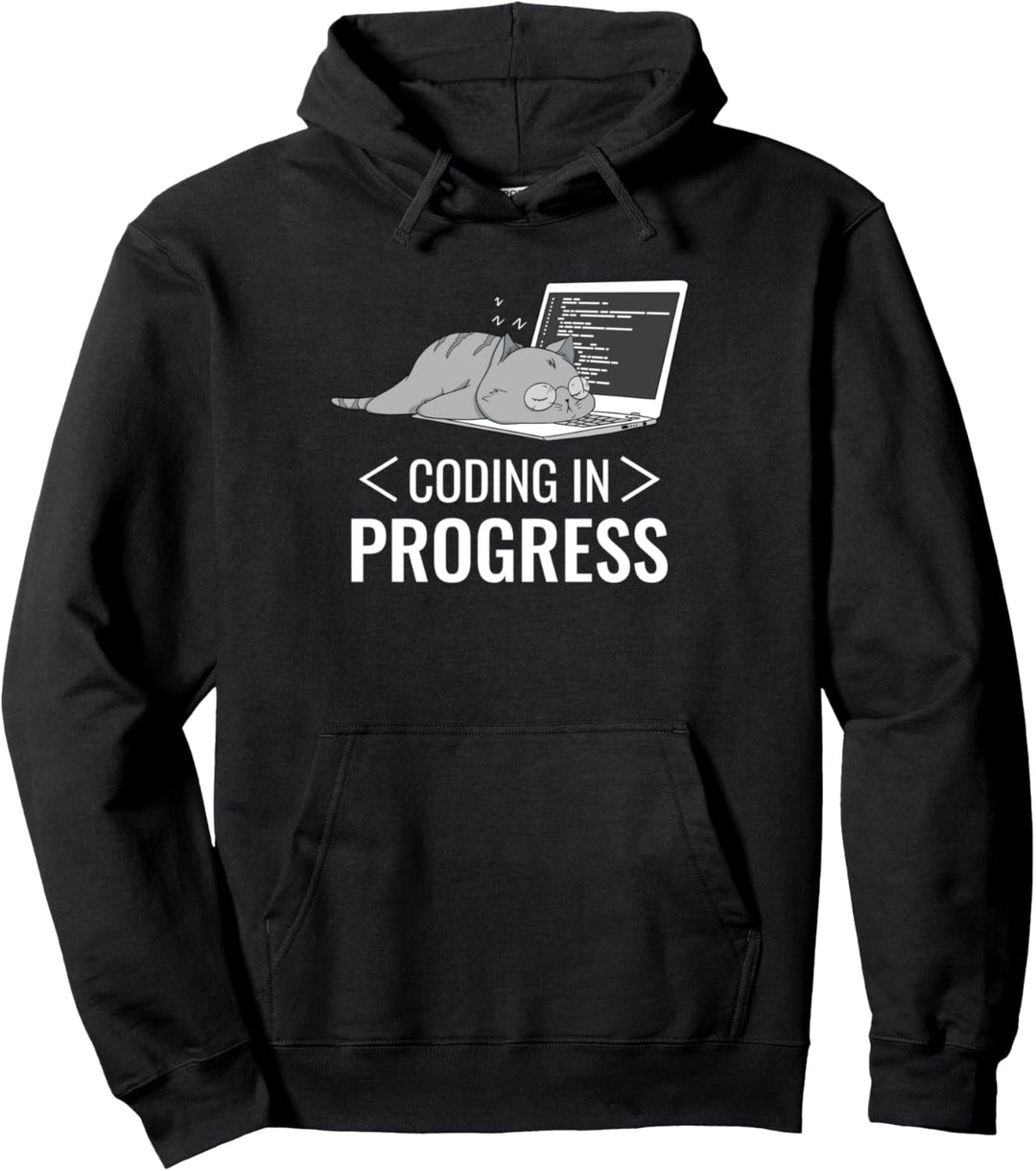 Programmieren Computer Nerd Katze Pullover Hoodie