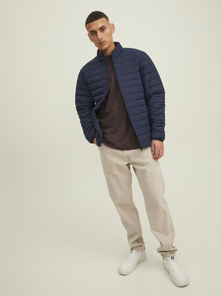 JACK & JONES Herren Jjerecycle Puffer Collar Noos Gesteppt, Navy Blazer
