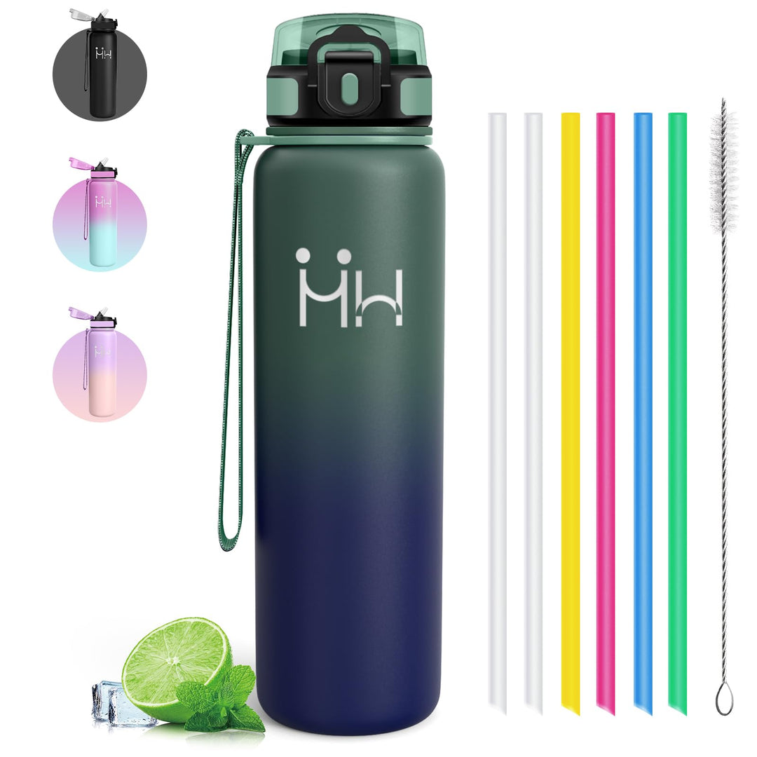 Trinkflasche Edelstahl 1l - Trinkflasche Edelstahl - Trinkflasche Sport - Leicht zu Reinigen - Isoli