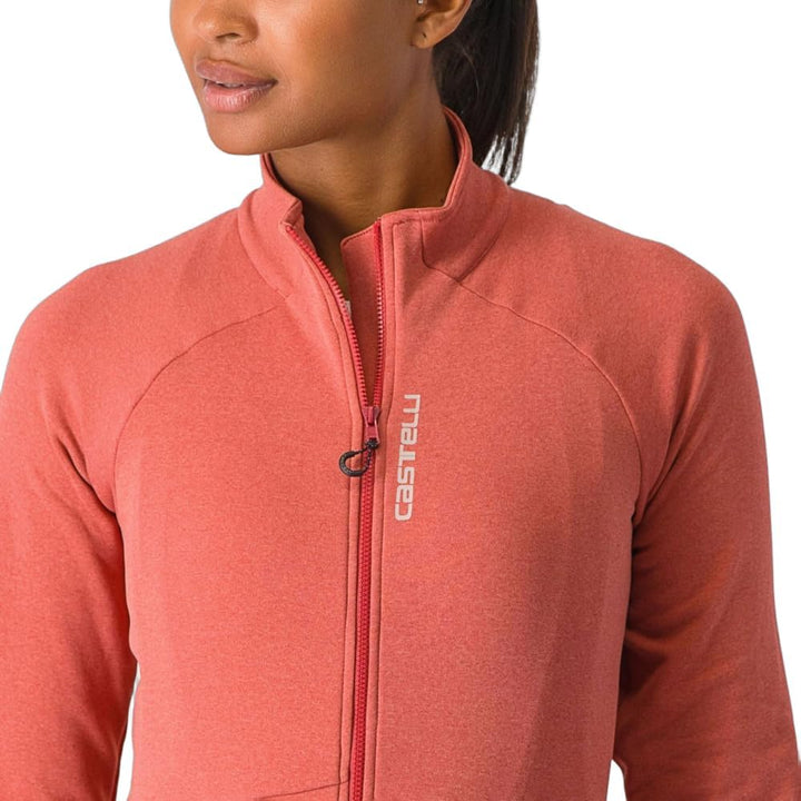 CASTELLI Damen Unltd Trail W JRS Sweatshirt S Mineral Red/Clay, S Mineral Red/Clay