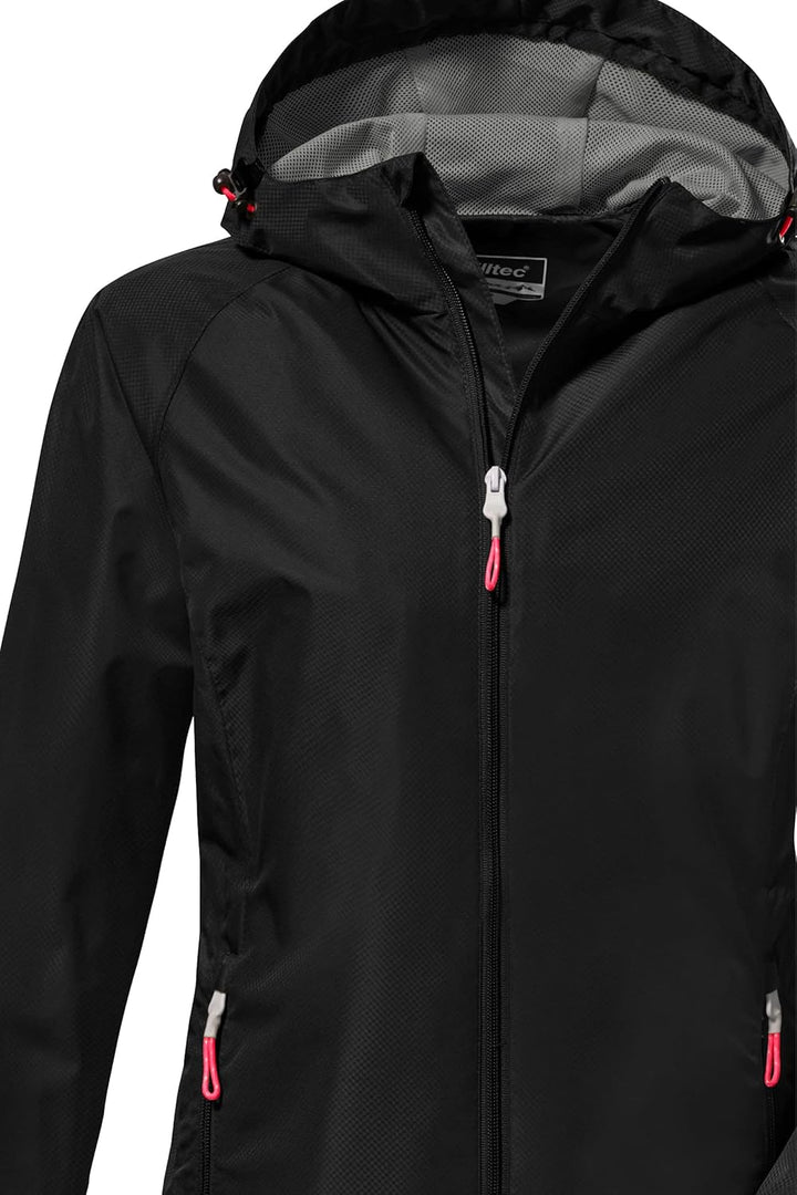 Killtec Damen Kos 15 Wmn Jckt Funktionsjacke mit Kapuze, packbar 36 Schwarz, 36 Schwarz
