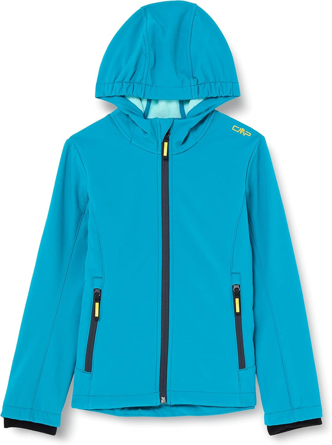 CMP Unisex Kinder Softshelljacke für Kinder Softshelljacke für Kinder mit fester Kapuze 164 See, 164