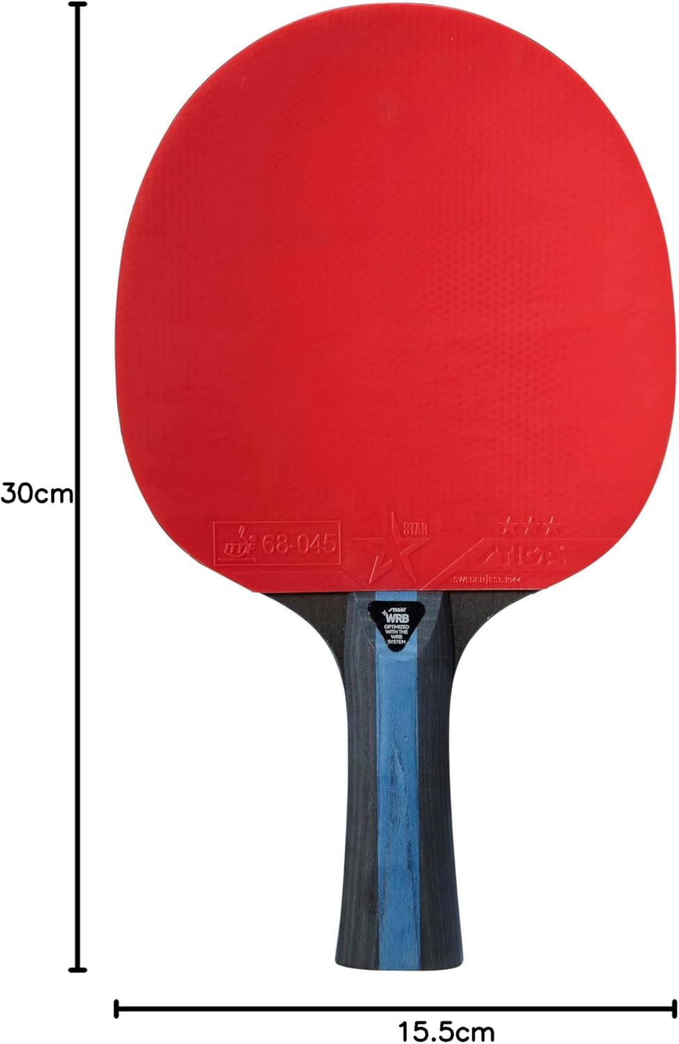 STIGA Future 3-Star Tischtennisschläger rot/schwarz Einzelbett, Einzelbett