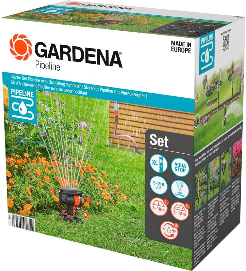 Gardena Set de inicio Pipeline Con Aspersor Oscilante