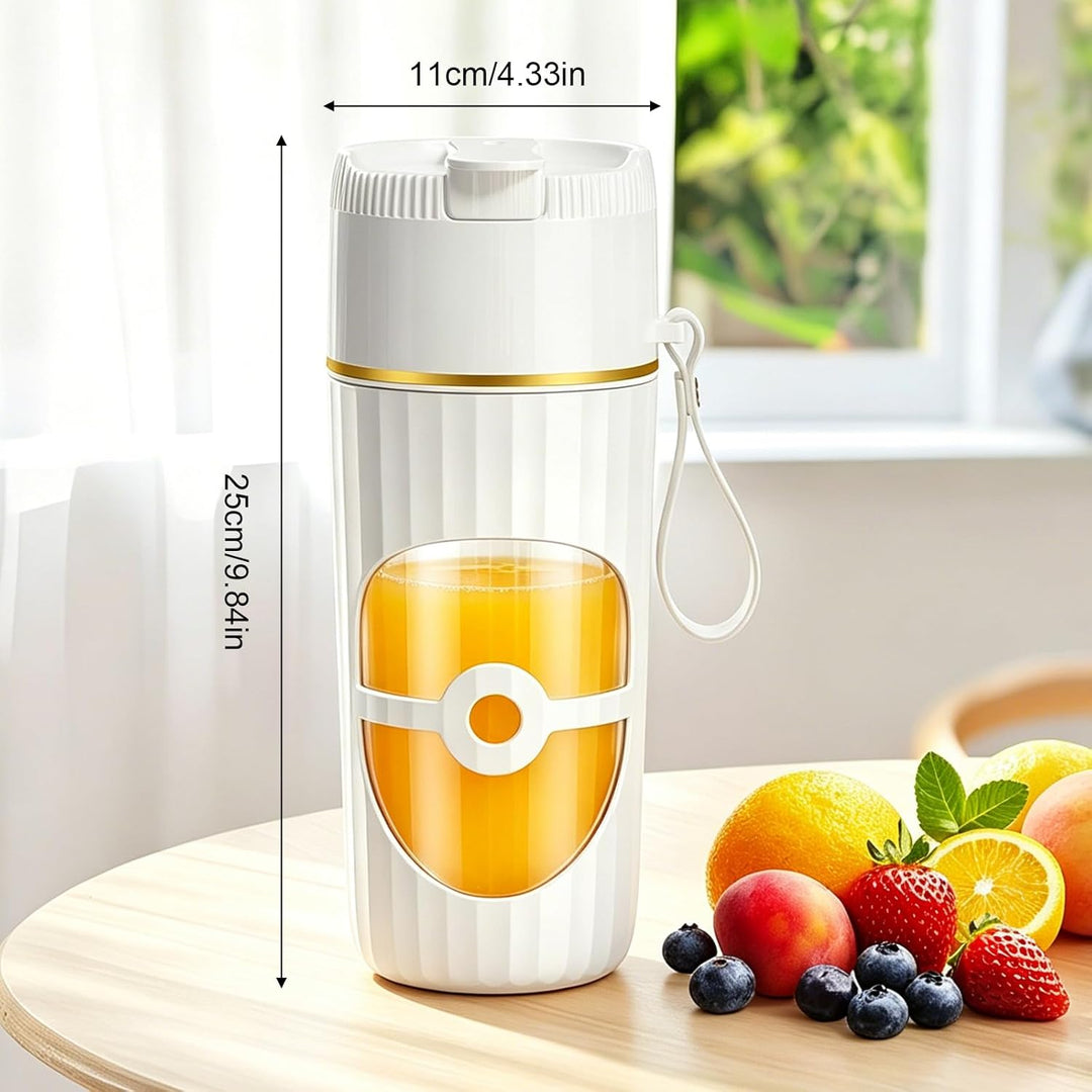 CEWROM Tragbarer Mixer, USB Wiederaufladbarer Smoothie Maker, 400ml Kleiner Mixer mit 10 Edelstahl K