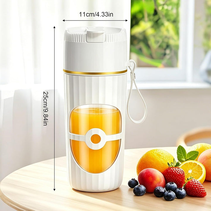 CEWROM Tragbarer Mixer, USB Wiederaufladbarer Smoothie Maker, 400ml Kleiner Mixer mit 10 Edelstahl K