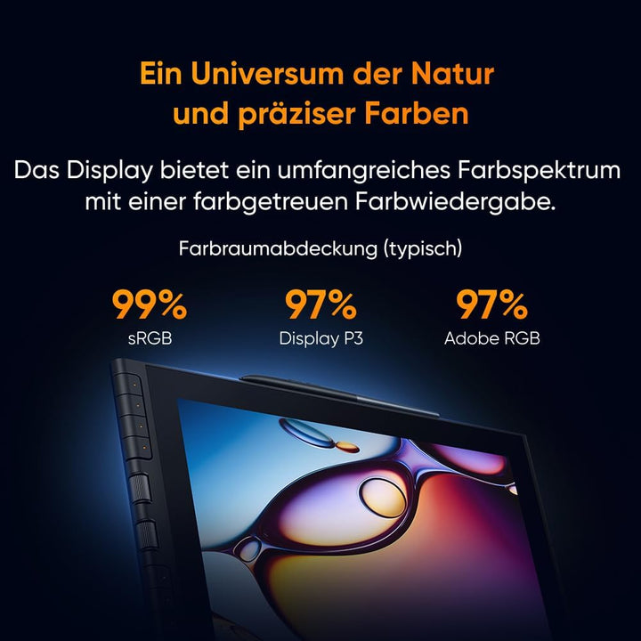 XPPen Artist 12 3rd Zeichentablet mit 11,9 Zoll Display Schwarz | X4 Smart Chip Stift, 16384 Druckst