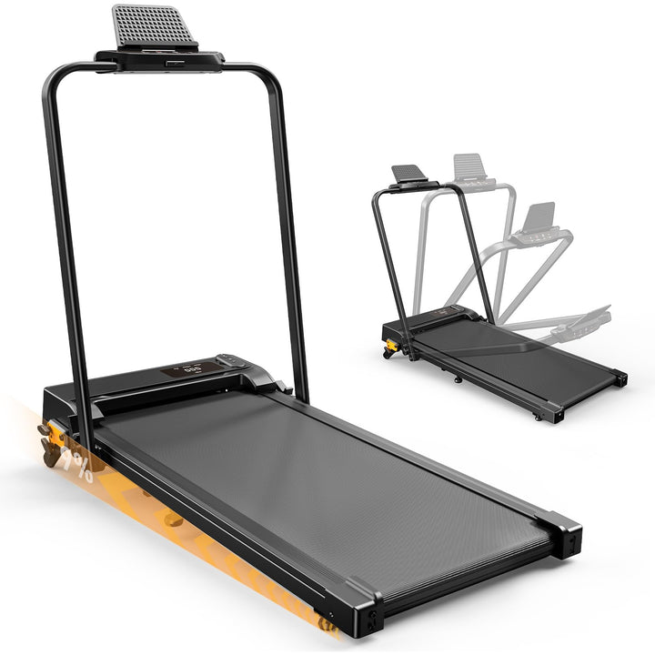 Laufband für Zuhause, JOLAUF Walking Pad, 1-12 km/h Klappbares Laufband mit 9% Steigung,LCD-Display,