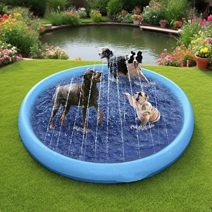 Splash Pad Sprinkler Wasser Spielmatte Für Kinder Und Hunde, Splash Play Matte Sommer Garten Wassers