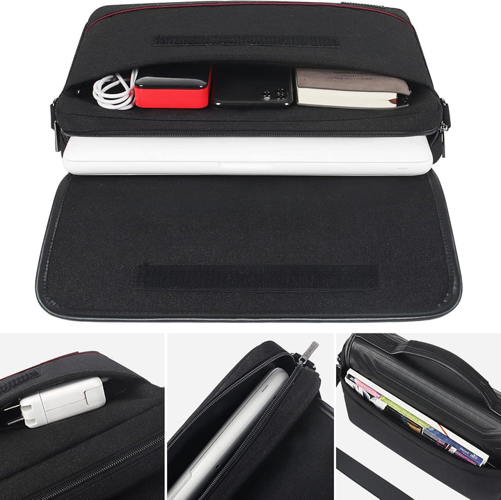 DOMISO 17 Zoll Wasserdicht Laptop Tasche Aktentasche Schultertasche Notebooktasche Business für 17-1
