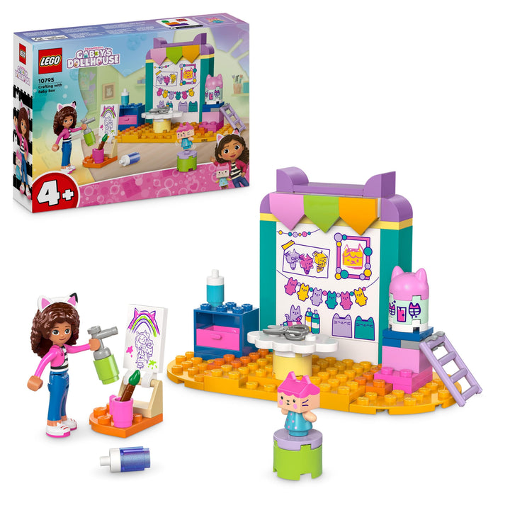 LEGO Gabby’s Dollhouse Crafting with Baby Box Toy for 4 Plus Year Old Kids, Girls &amp; Boys, Preschool