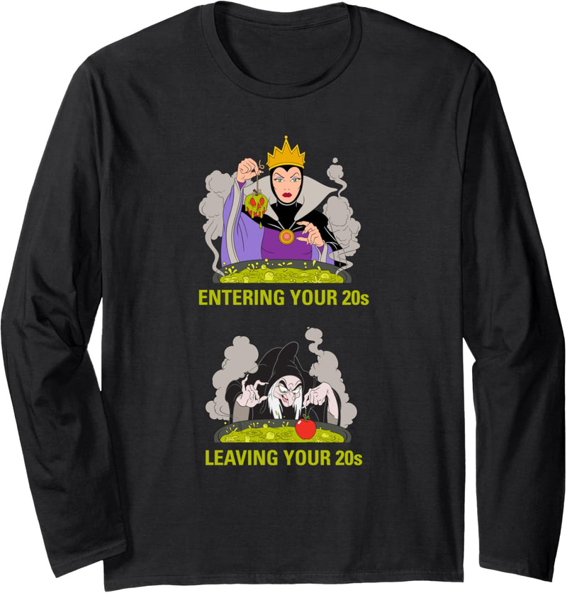 Disney Villains Evil Queen Entering/Leaving Your 20s Meme Langarmshirt