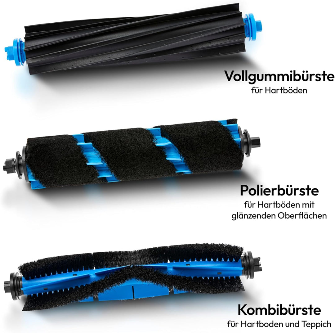 MEDION Saugroboter mit Absaugstation und Wischfunktion X42 SW+ (Lasernavigation, Starke 8.000Pa Saug