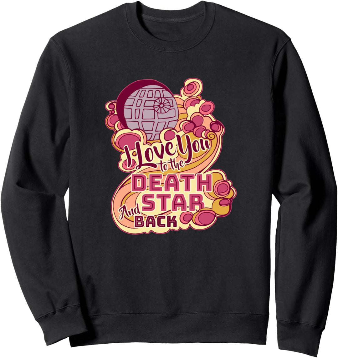 Star Wars Death Star I Love You & Back Valentine's Day Sweatshirt