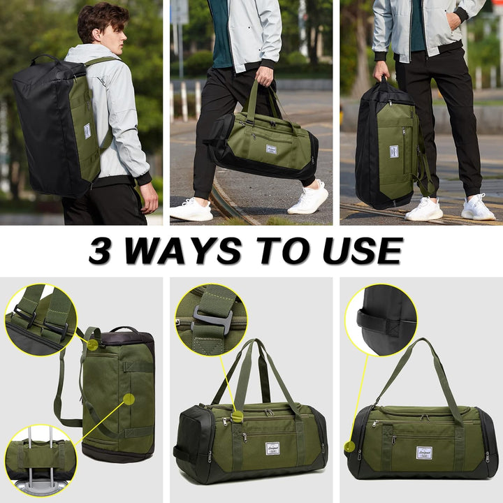 Laripwit Reisetasche Herren 40L Mittelgross Sporttasche mit Schuhfach und Nassfach Weekender Travel
