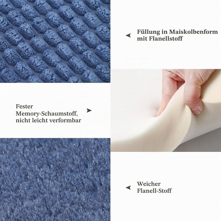 BVAGSS Orthopädisches Hundebett, Waschbar Hundekissen flauschig Hundematte, Umkehrbar Weiche und War